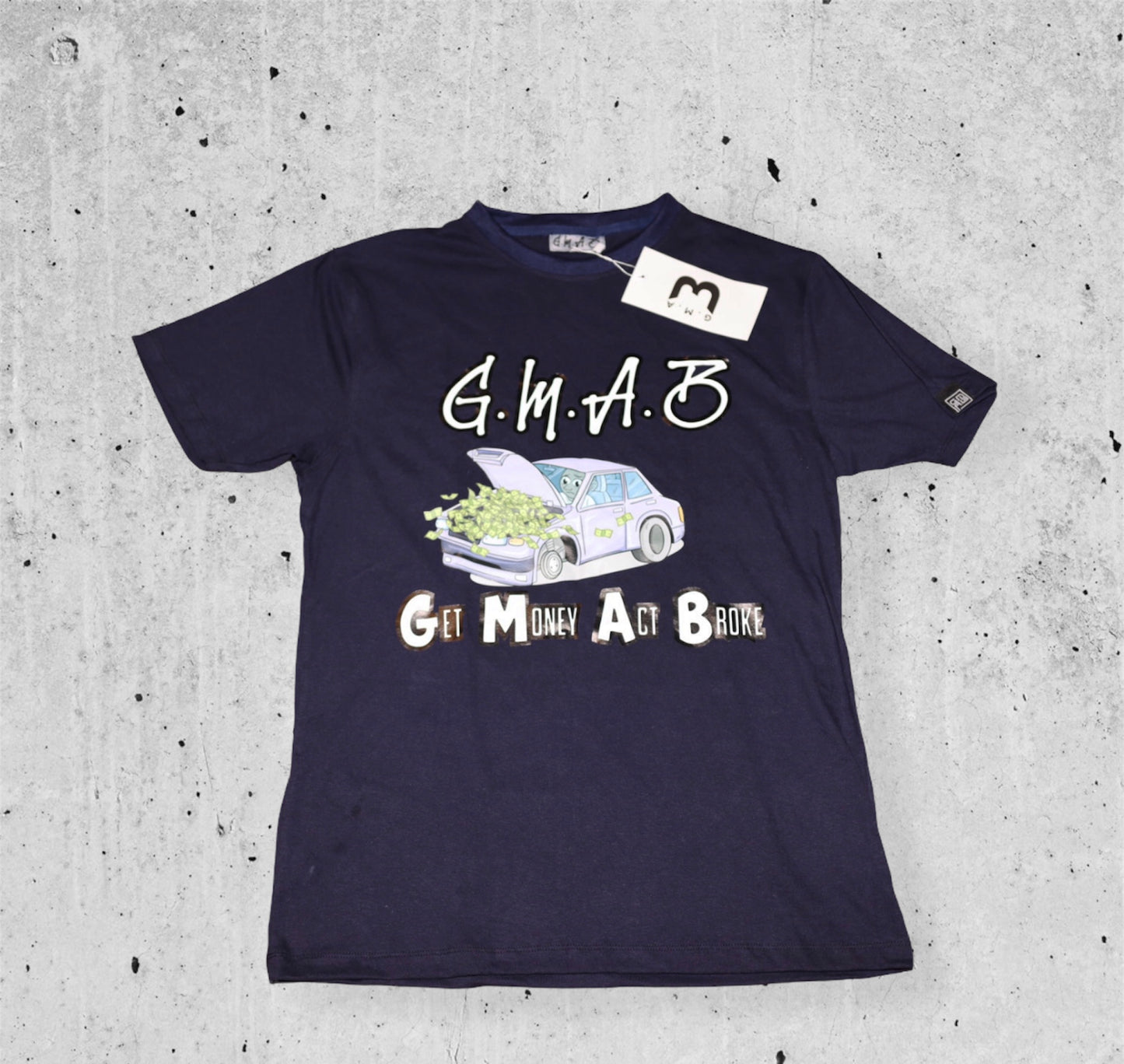 Navy G.M.A.B Car Logo Tee